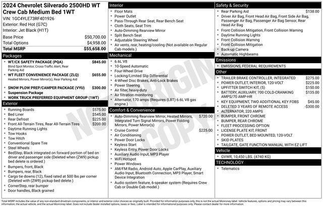 new 2024 Chevrolet Silverado 2500 car, priced at $53,355