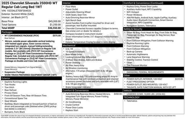 new 2025 Chevrolet Silverado 2500 car, priced at $48,545