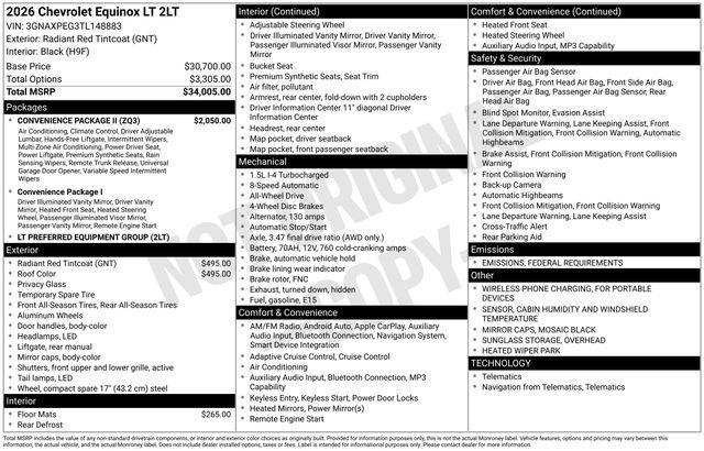 new 2026 Chevrolet Equinox car
