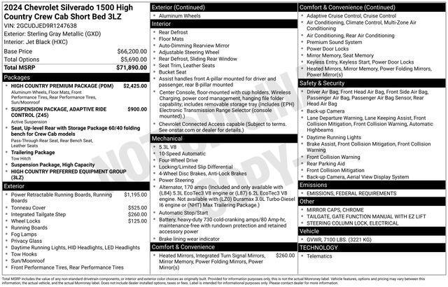used 2024 Chevrolet Silverado 1500 car, priced at $60,529