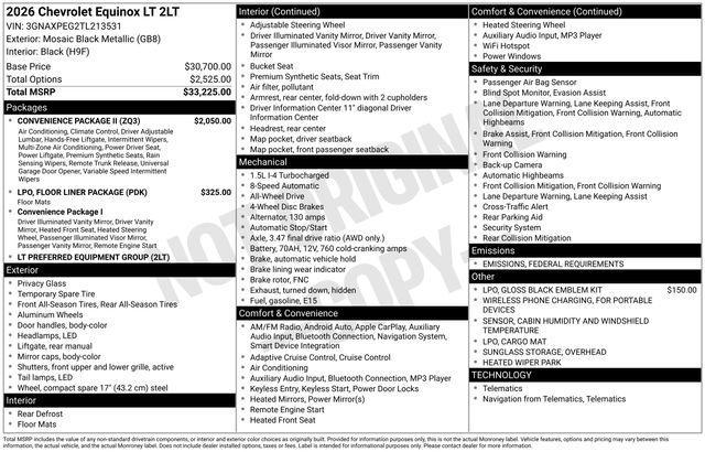 new 2026 Chevrolet Equinox car