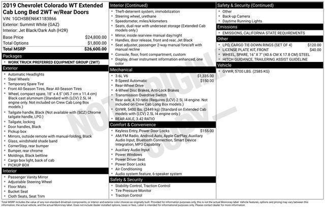 used 2019 Chevrolet Colorado car, priced at $22,171