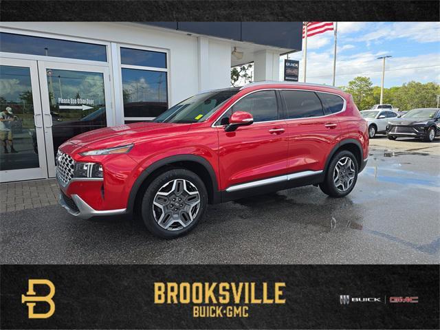 used 2021 Hyundai Santa Fe car, priced at $23,499