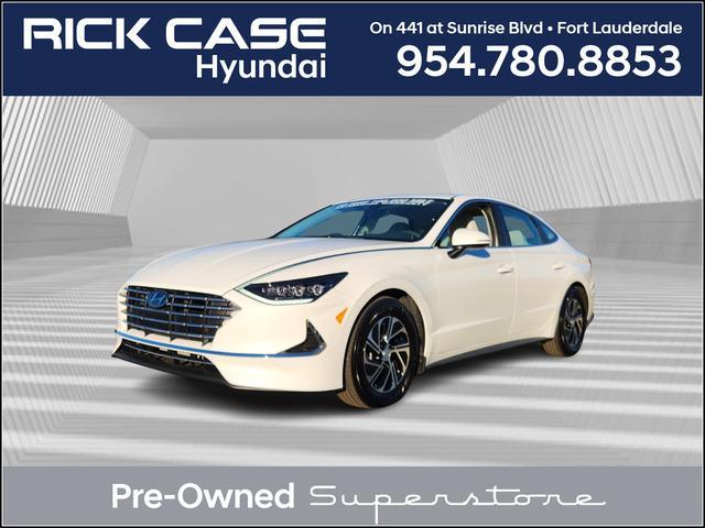 used 2023 Hyundai Sonata Hybrid car, priced at $24,999