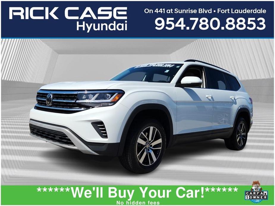 used 2022 Volkswagen Atlas car, priced at $24,999