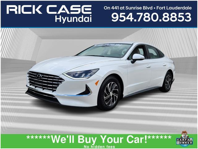 used 2021 Hyundai Sonata Hybrid car, priced at $20,290