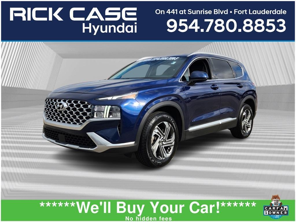 used 2021 Hyundai Santa Fe car, priced at $20,999