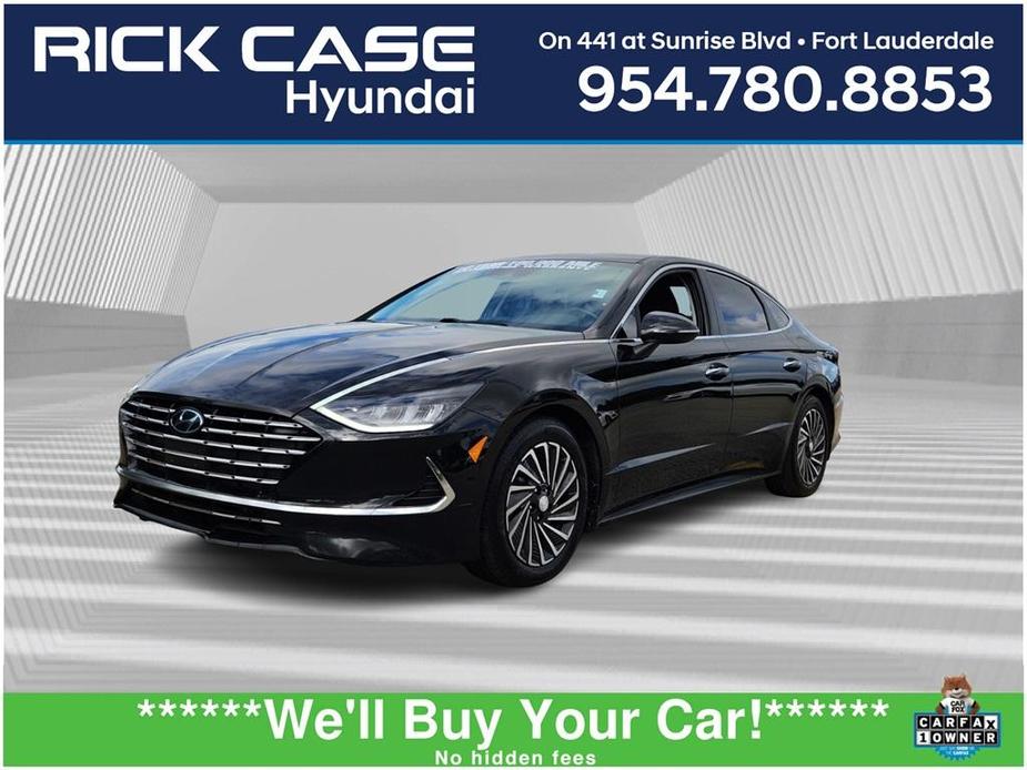 used 2021 Hyundai Sonata Hybrid car, priced at $15,999