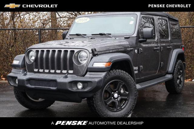 used 2018 Jeep Wrangler Unlimited car, priced at $21,534