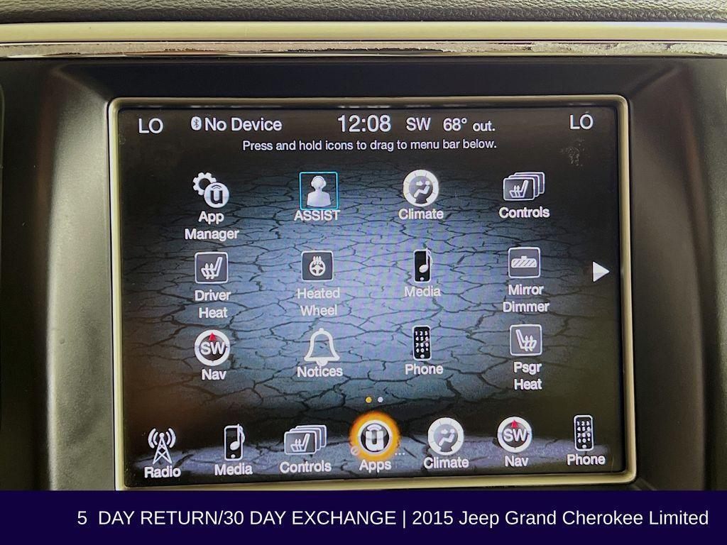 used 2015 Jeep Grand Cherokee car, priced at $9,999