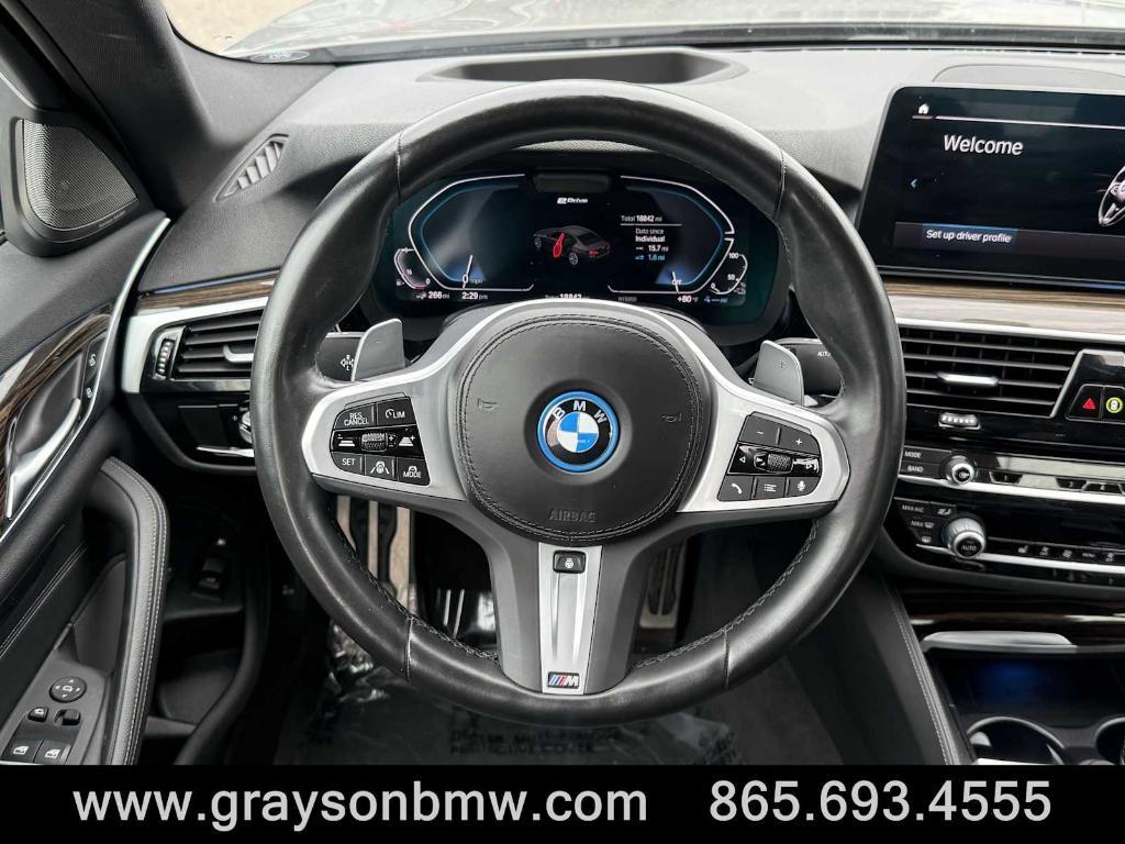 used 2022 BMW 530e car, priced at $36,766
