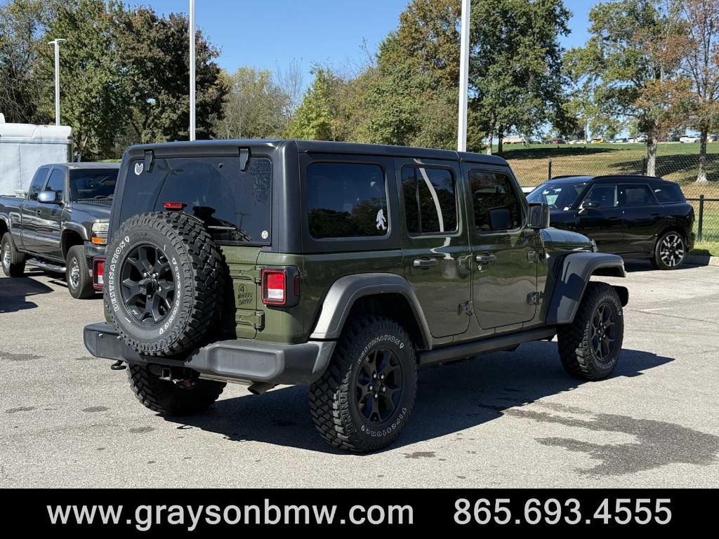 used 2021 Jeep Wrangler Unlimited car, priced at $32,768