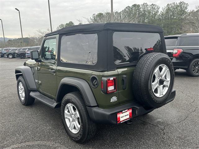 used 2021 Jeep Wrangler car, priced at $29,342