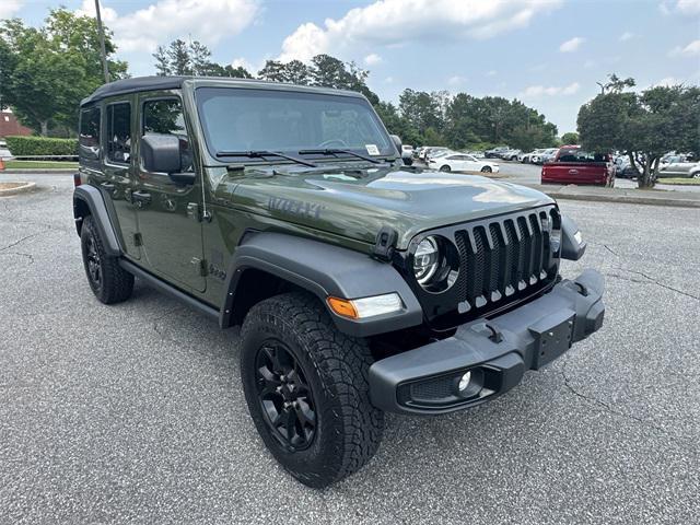 used 2021 Jeep Wrangler car, priced at $31,400