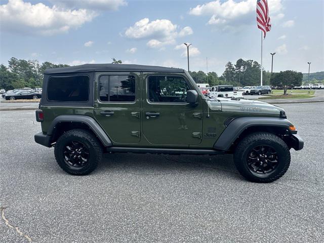 used 2021 Jeep Wrangler car, priced at $31,400