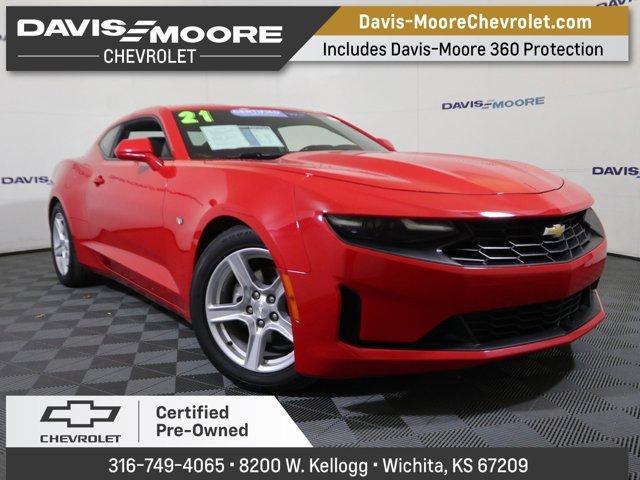 used 2021 Chevrolet Camaro car, priced at $23,788