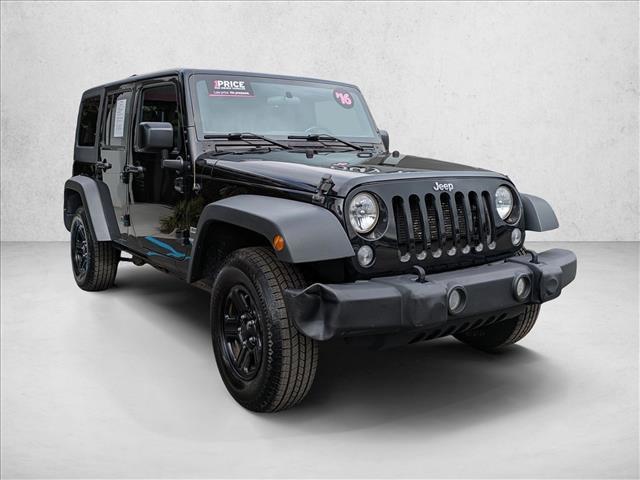 used 2016 Jeep Wrangler Unlimited car, priced at $17,991