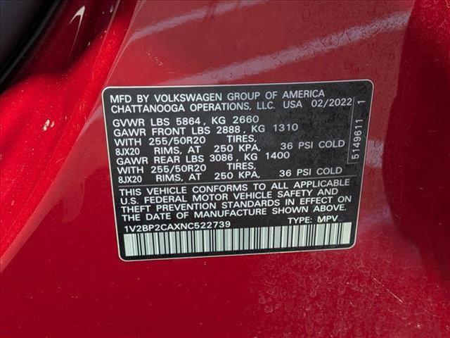 used 2022 Volkswagen Atlas car, priced at $28,751