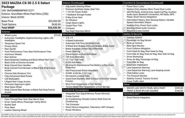 used 2023 Mazda CX-30 car, priced at $20,641