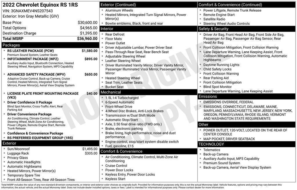 used 2022 Chevrolet Equinox car, priced at $24,995