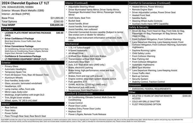 used 2024 Chevrolet Equinox car, priced at $23,362