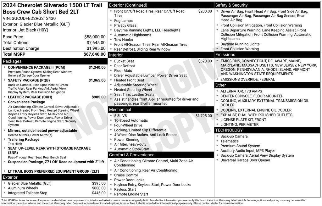 used 2024 Chevrolet Silverado 1500 car, priced at $59,951