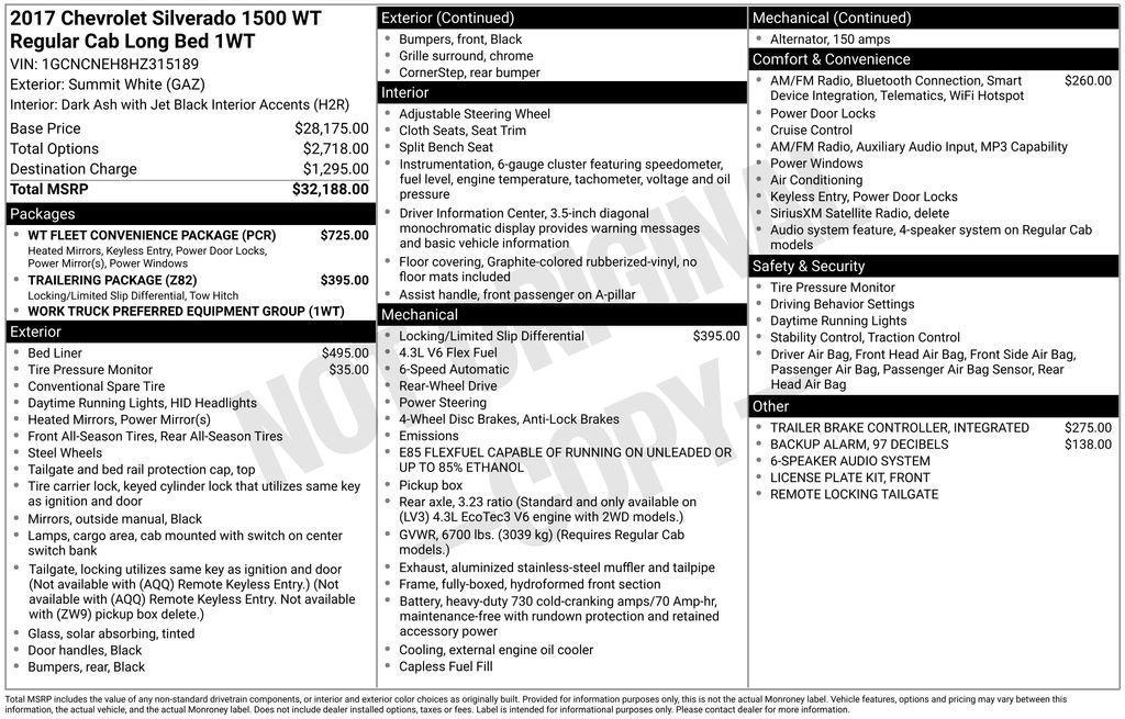 used 2017 Chevrolet Silverado 1500 car, priced at $18,900