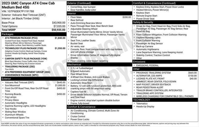 used 2023 GMC Canyon car