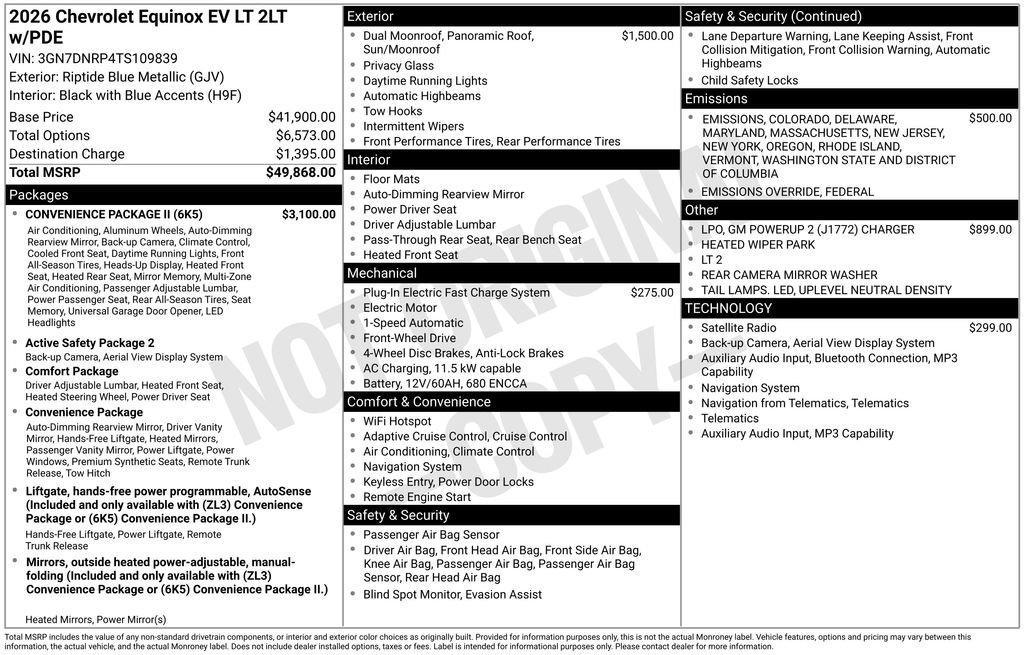 new 2026 Chevrolet Equinox EV car