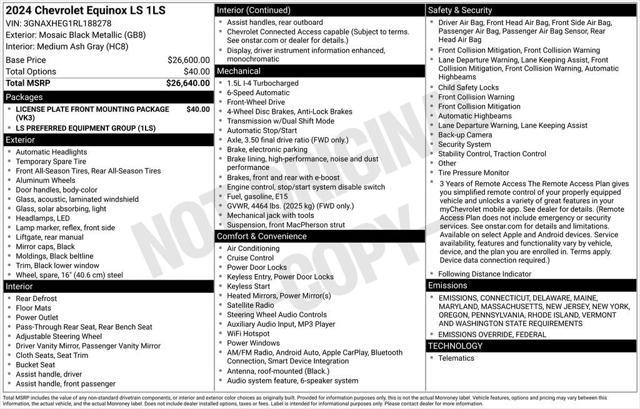 used 2024 Chevrolet Equinox car, priced at $22,868