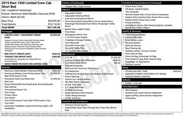 used 2019 Ram 1500 car, priced at $38,100
