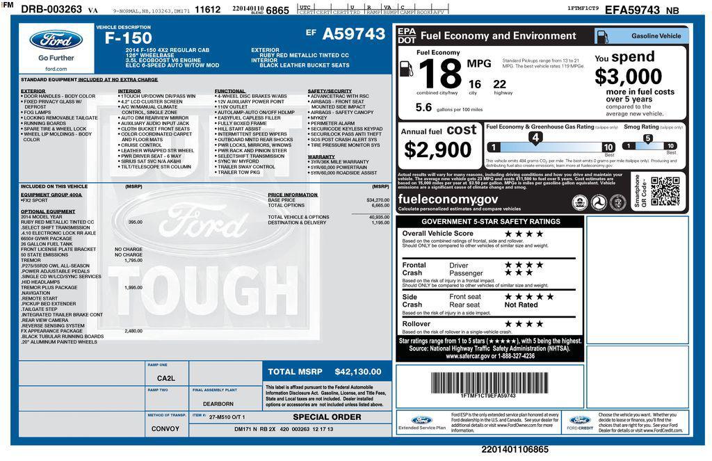 used 2014 Ford F-150 car, priced at $17,953