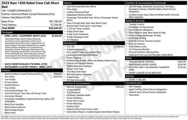 used 2023 Ram 1500 car, priced at $45,163