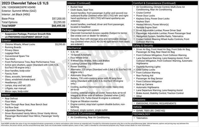 used 2023 Chevrolet Tahoe car, priced at $50,573