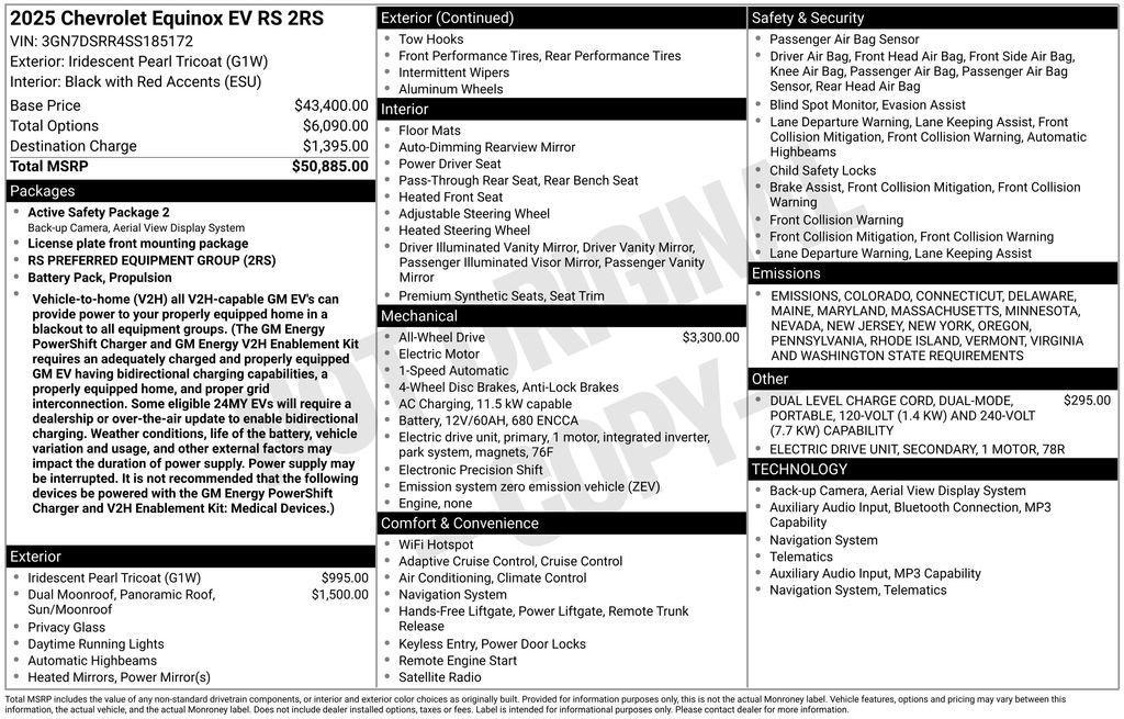 new 2025 Chevrolet Equinox EV car