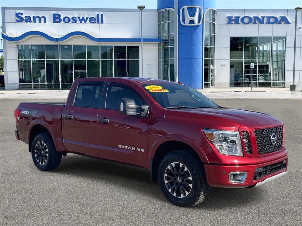 used 2018 Nissan Titan car, priced at $27,500