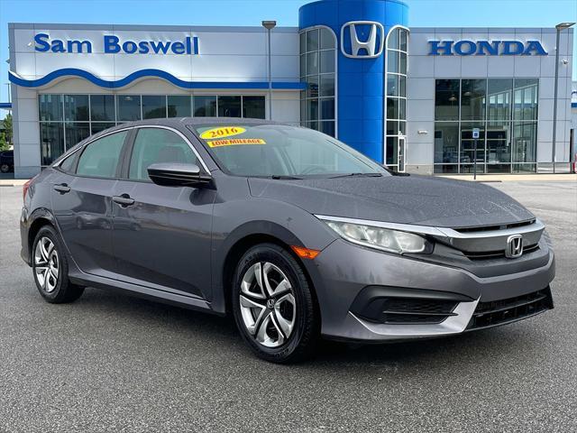 used 2016 Honda Civic car, priced at $15,000