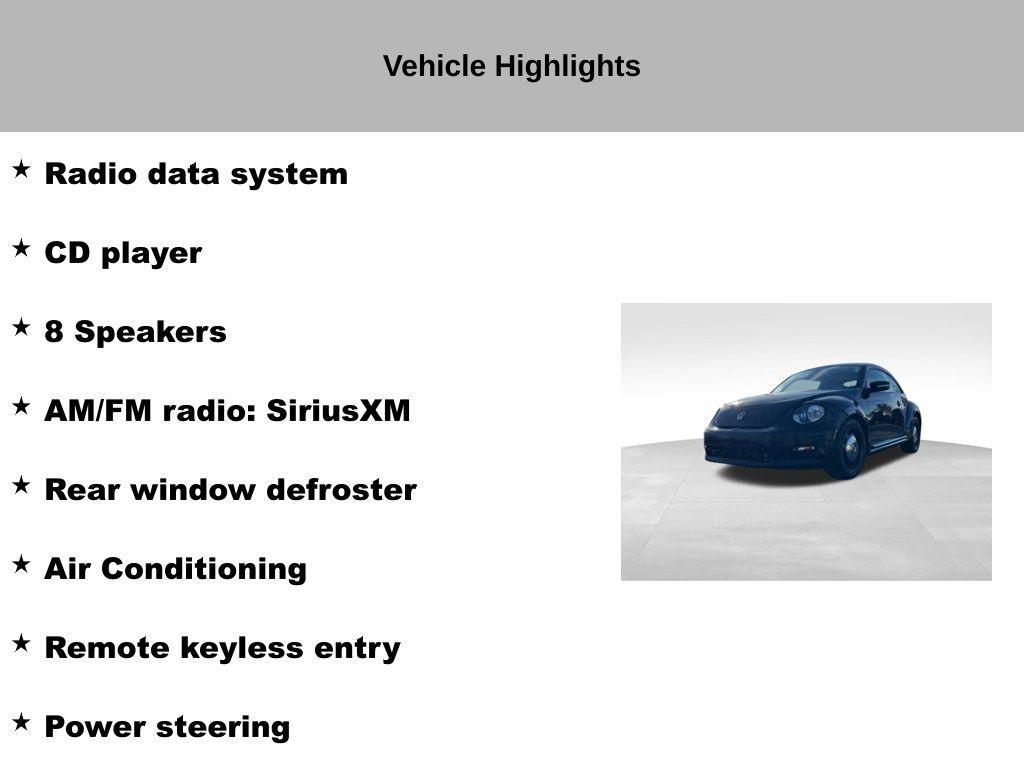 used 2016 Volkswagen Beetle car, priced at $13,625