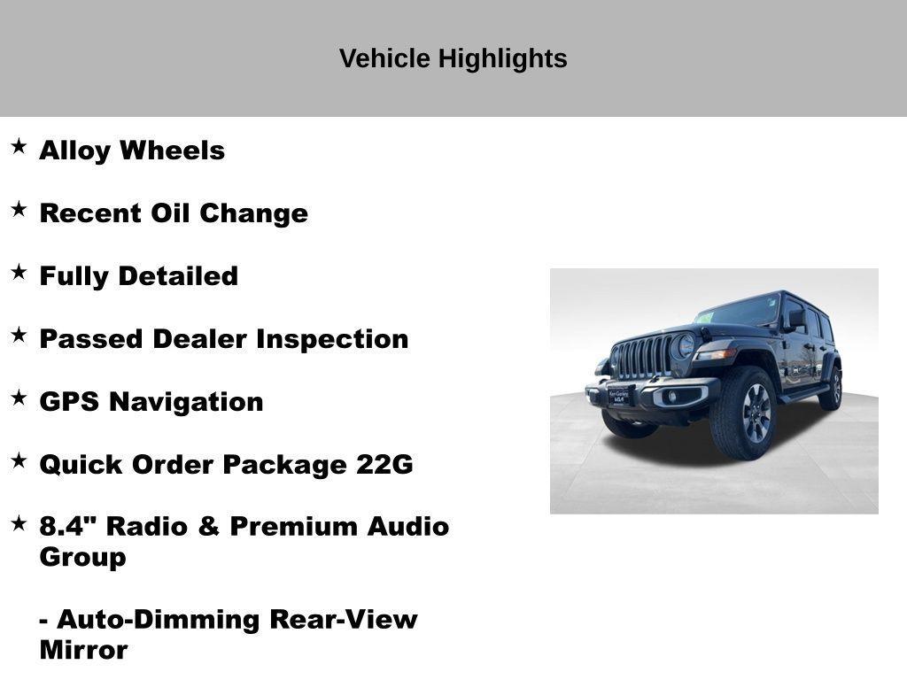 used 2021 Jeep Wrangler Unlimited car, priced at $30,384