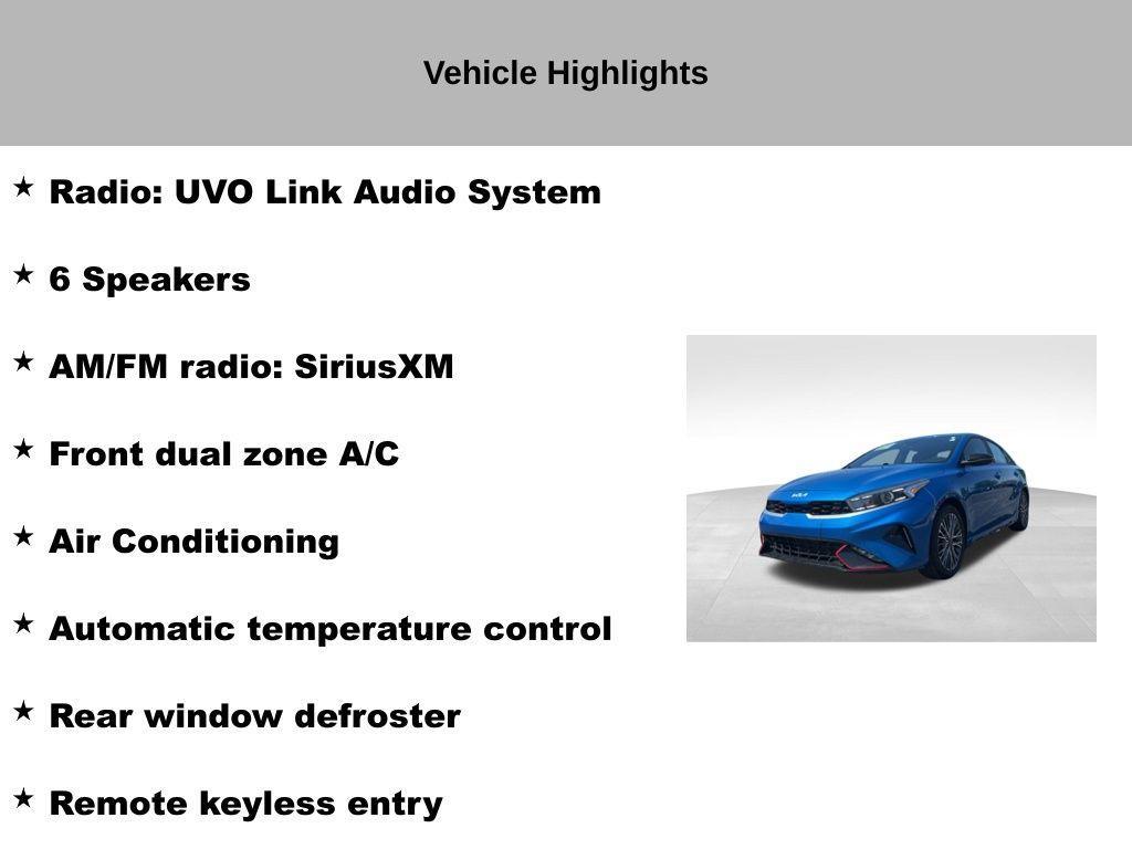 used 2022 Kia Forte car, priced at $17,347