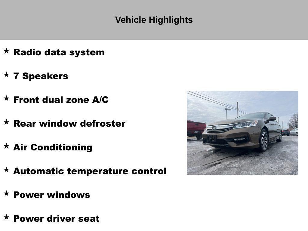 used 2017 Honda Accord Hybrid car, priced at $13,674