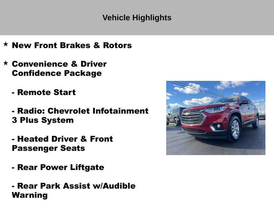 used 2020 Chevrolet Traverse car, priced at $19,852