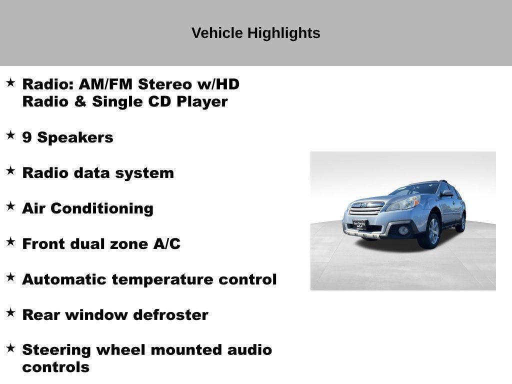 used 2014 Subaru Outback car, priced at $7,412