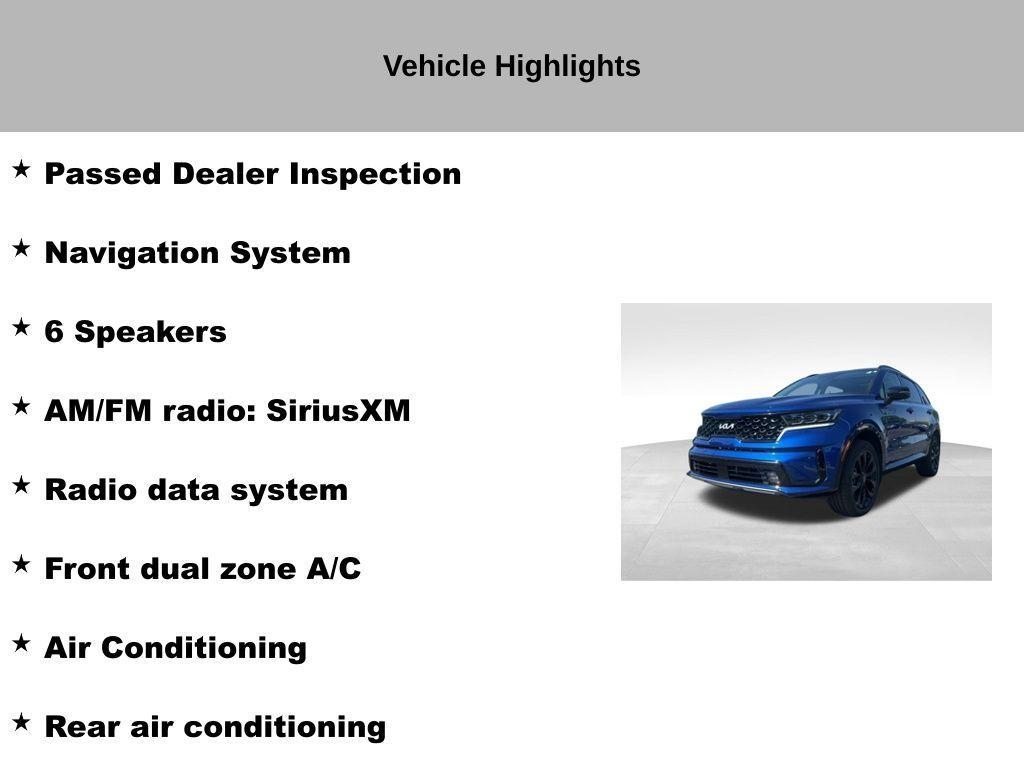 used 2022 Kia Sorento car, priced at $31,984