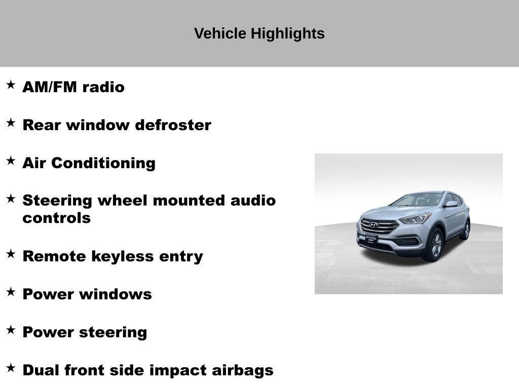 used 2018 Hyundai Santa Fe Sport car, priced at $11,349