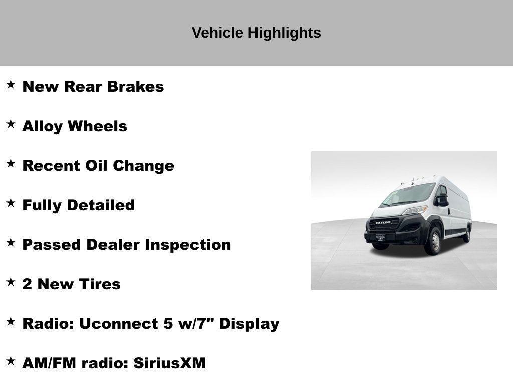 used 2023 Ram ProMaster 2500 car, priced at $27,714
