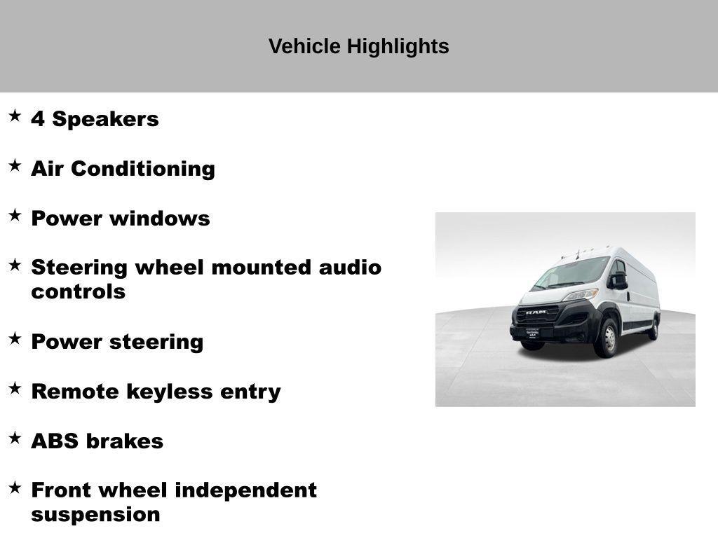 used 2023 Ram ProMaster 2500 car, priced at $27,714