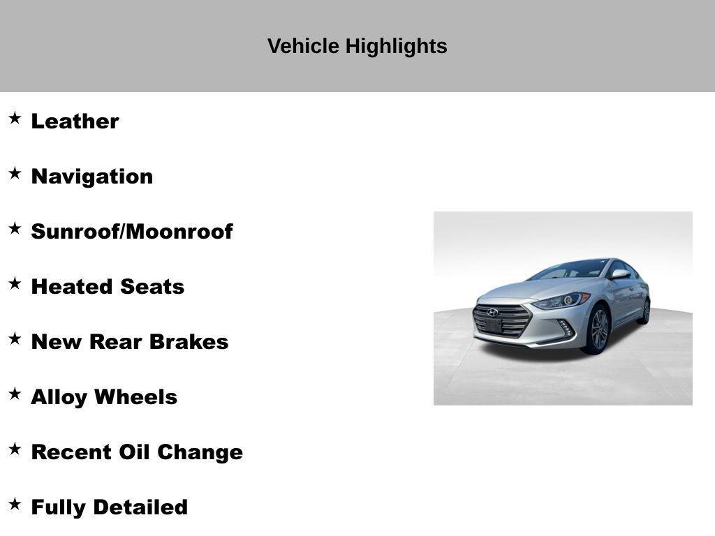 used 2017 Hyundai Elantra car, priced at $12,581