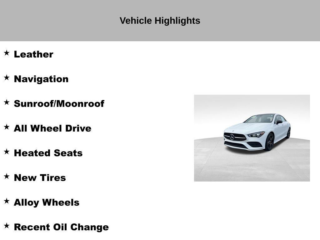 used 2022 Mercedes-Benz CLA 250 car, priced at $29,499