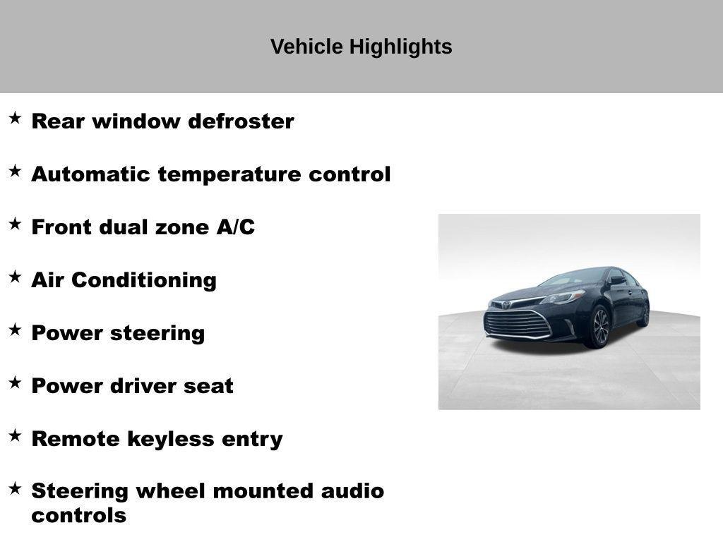 used 2018 Toyota Avalon car, priced at $14,623